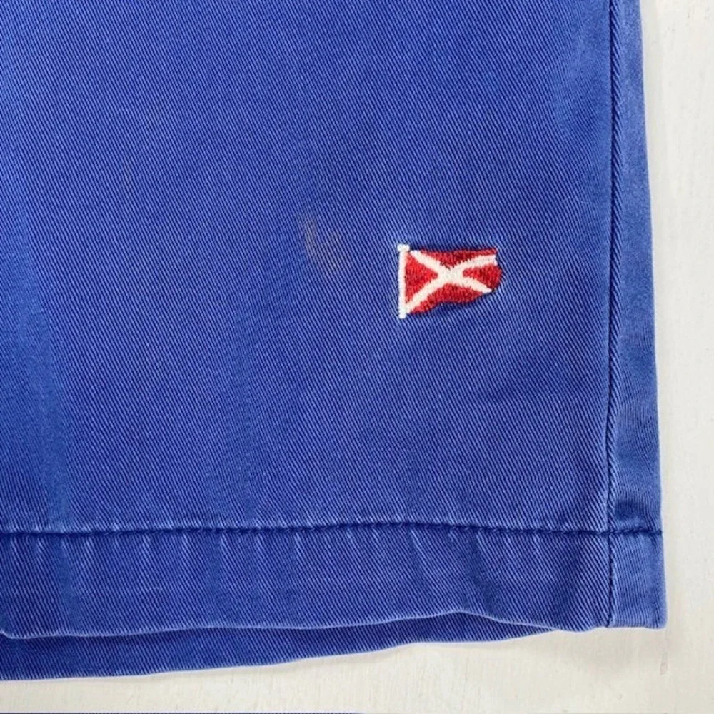 Polo Ralph Lauren Boys‎ Blue Nautical Flag Embroidered Chino Shorts Size 14